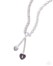Load image into Gallery viewer, $16 SET: Momentary Bliss Purple necklace + bracelet D055
