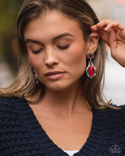 Load image into Gallery viewer, High-End Reservation - Red post earring D063
