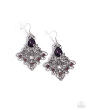 Load image into Gallery viewer, Lattice Legacy - Purple earring G049
