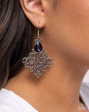 Load image into Gallery viewer, Lattice Legacy - Purple earring G049
