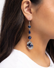 Load image into Gallery viewer, Pearly Plot Twist - Blue earring D003
