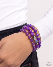 Load image into Gallery viewer, Breathtaking Beat - Purple bracelet E047
