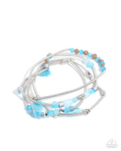 Load image into Gallery viewer, Coiled Color - Blue bracelet E046
