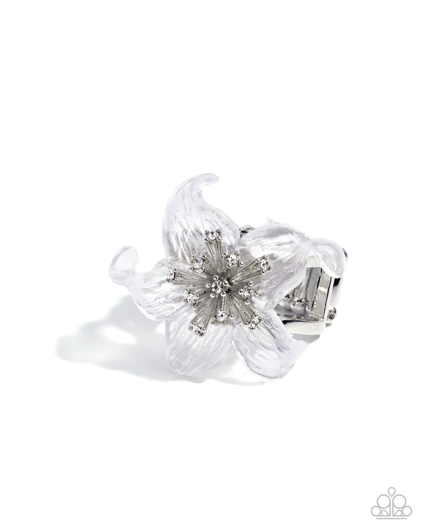 Floral Fable - White ring A026