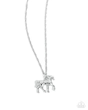 Load image into Gallery viewer, Stallion Statement - Silver necklace E021
