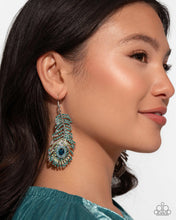 Load image into Gallery viewer, Prized Peacock - Green earring AUG 2025 LOP E095
