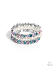 Load image into Gallery viewer, Grandiose Glitz - Multi coil bracelet E042
