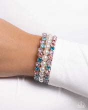 Load image into Gallery viewer, Grandiose Glitz - Multi coil bracelet E042
