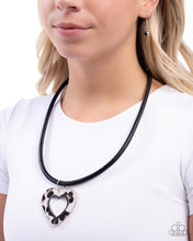 Load image into Gallery viewer, Ferocious Flirt - Black necklace E044
