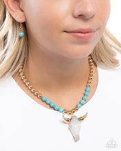 Load image into Gallery viewer, Timeless Texan - Blue necklace E045
