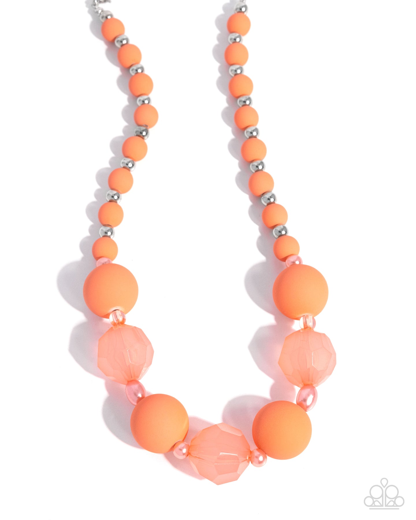 Suddenly Slanted - Orange necklace E015