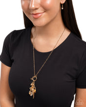 Load image into Gallery viewer, Valentines Venture - Gold toggle necklace E037
