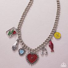 Load image into Gallery viewer, Storytelling Shimmer - Red necklace E037
