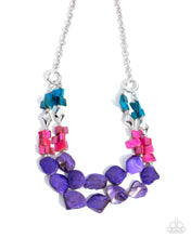 Load image into Gallery viewer, Eclectic Example - Purple necklace E053
