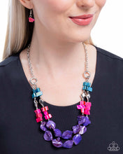 Load image into Gallery viewer, Eclectic Example - Purple necklace E053

