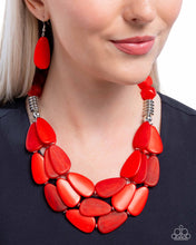 Load image into Gallery viewer, Smooth Spoken - Red necklace
