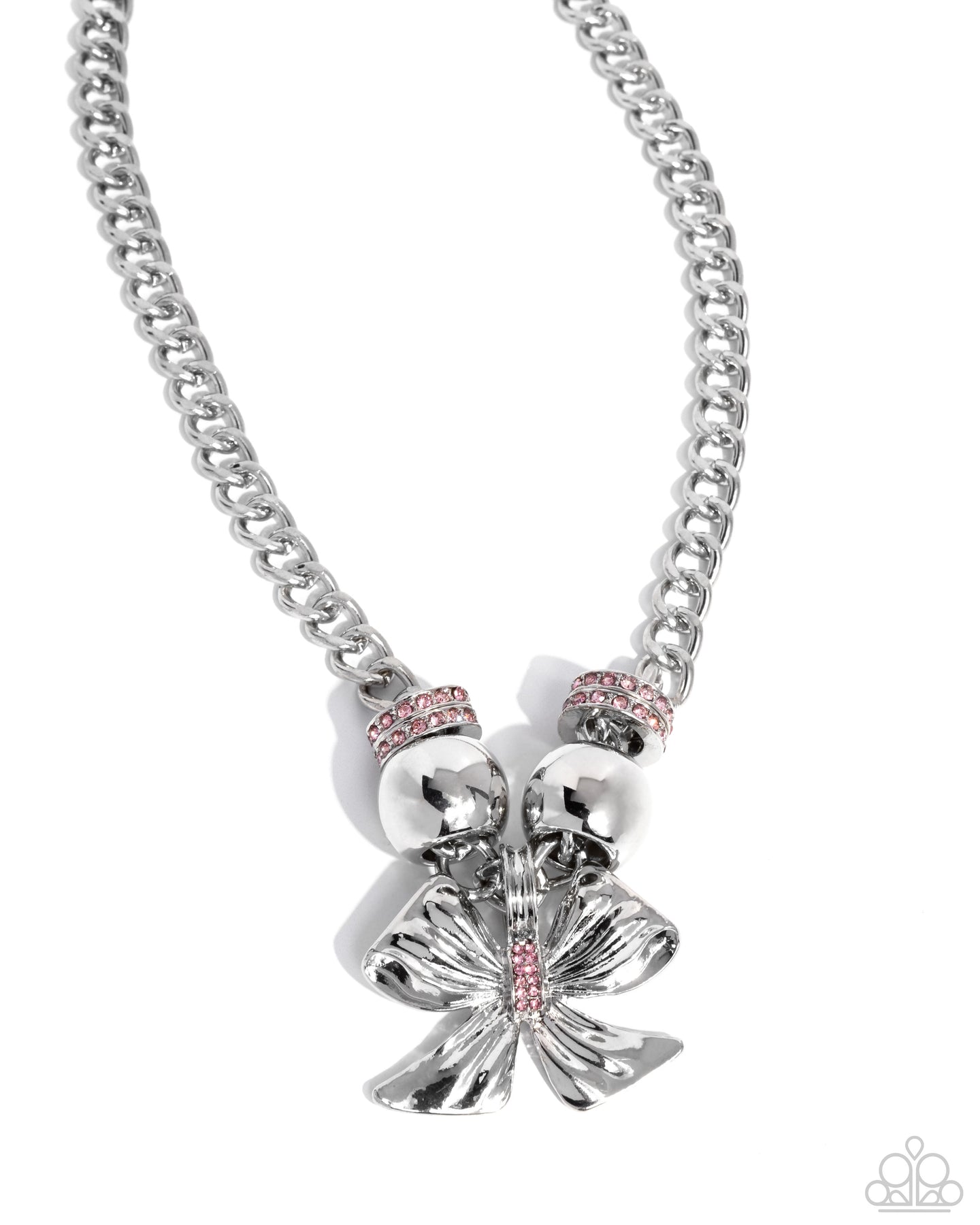 Big Deal Bow - Pink necklace E004