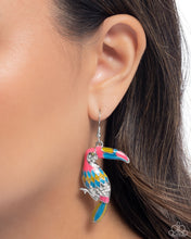 Load image into Gallery viewer, Toucan Tourist - Pink earring E073
