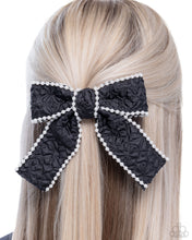 Load image into Gallery viewer, Coquette Charm - Black hair clip E065
