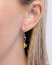 Load image into Gallery viewer, SPADES of Shimmer - Yellow necklace D043
