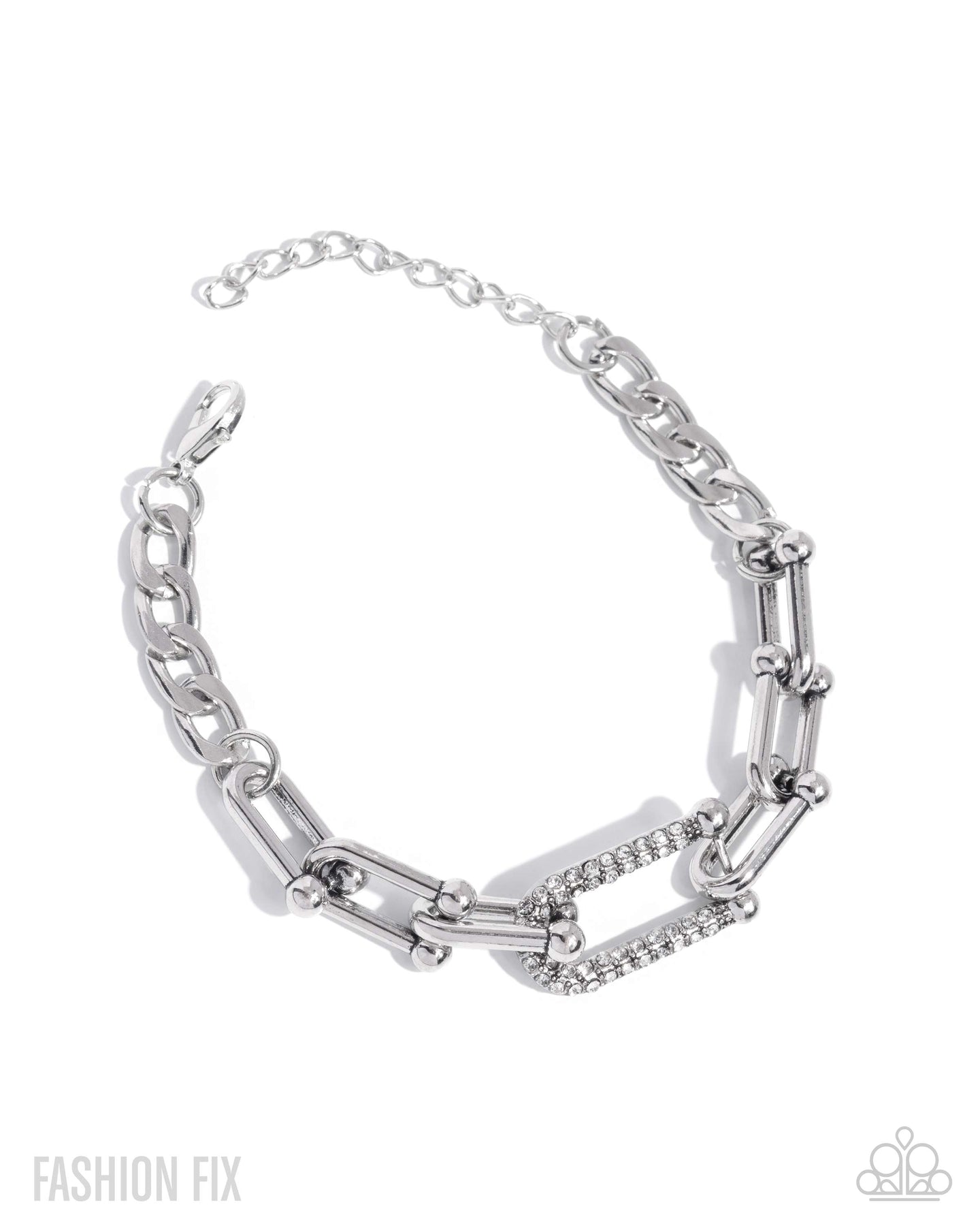 Boosted Bling - White bracelet May 2025 FF LRSHELF2