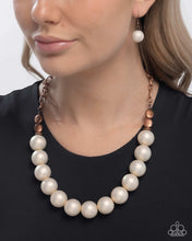 Load image into Gallery viewer, Brushed Backdrop - Copper necklace E014
