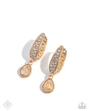 Load image into Gallery viewer, Cheerful Care - Gold hinge hoop earring April 2025 FF A075
