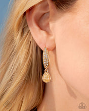 Load image into Gallery viewer, Cheerful Care - Gold hinge hoop earring April 2025 FF A075
