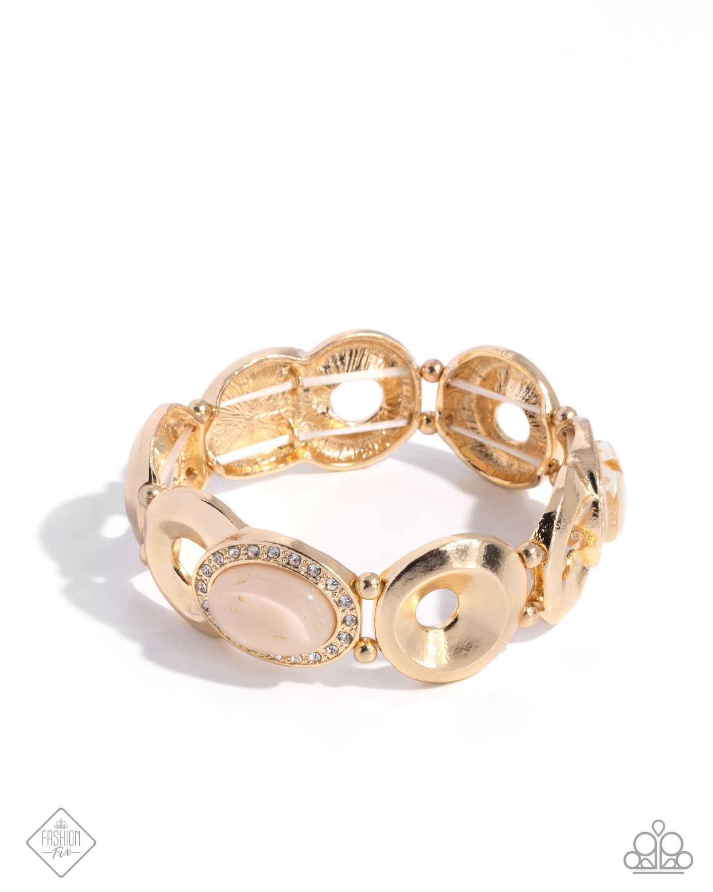 Feminine Flecks - Gold bracelet April FF A075