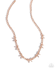 Load image into Gallery viewer, BOW the Knee - Rose Gold necklace D035
