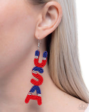 Load image into Gallery viewer, Pampered Patriot - Multi earring E043
