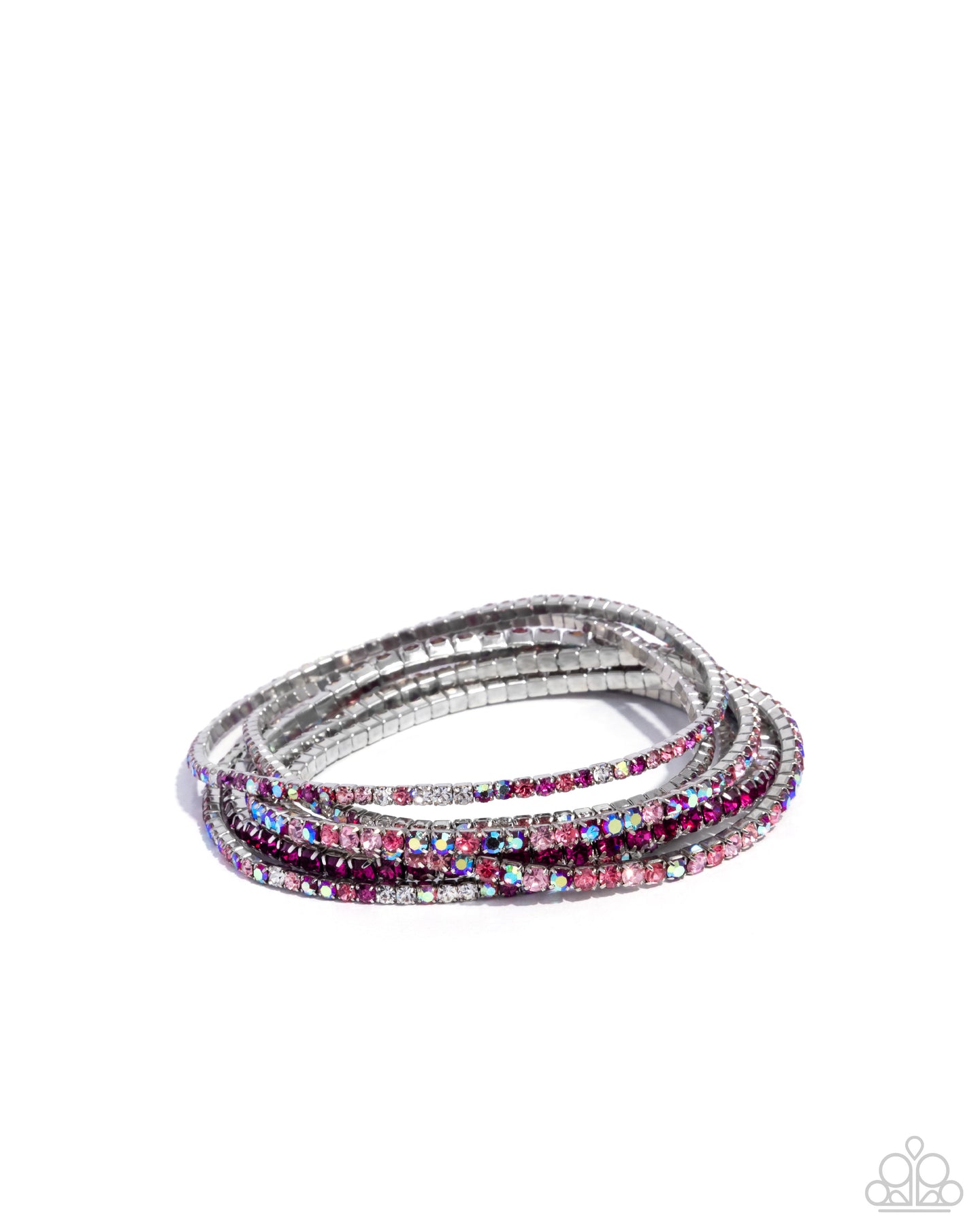 Rhinestone Review - Pink bracelet E045