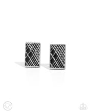 Load image into Gallery viewer, Crisscrossed Captain - Black men&#39;s cuff links E039
