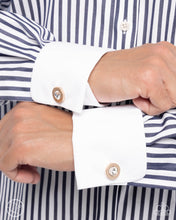 Load image into Gallery viewer, Breaking Boundaries - Gold men&#39;s cuff links E036
