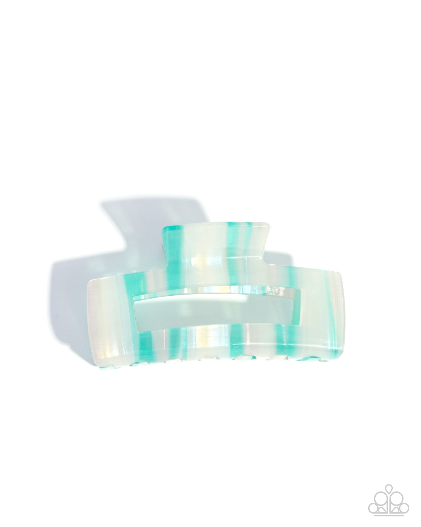 Striped Showcase - Multi claw hair clip BOX 15