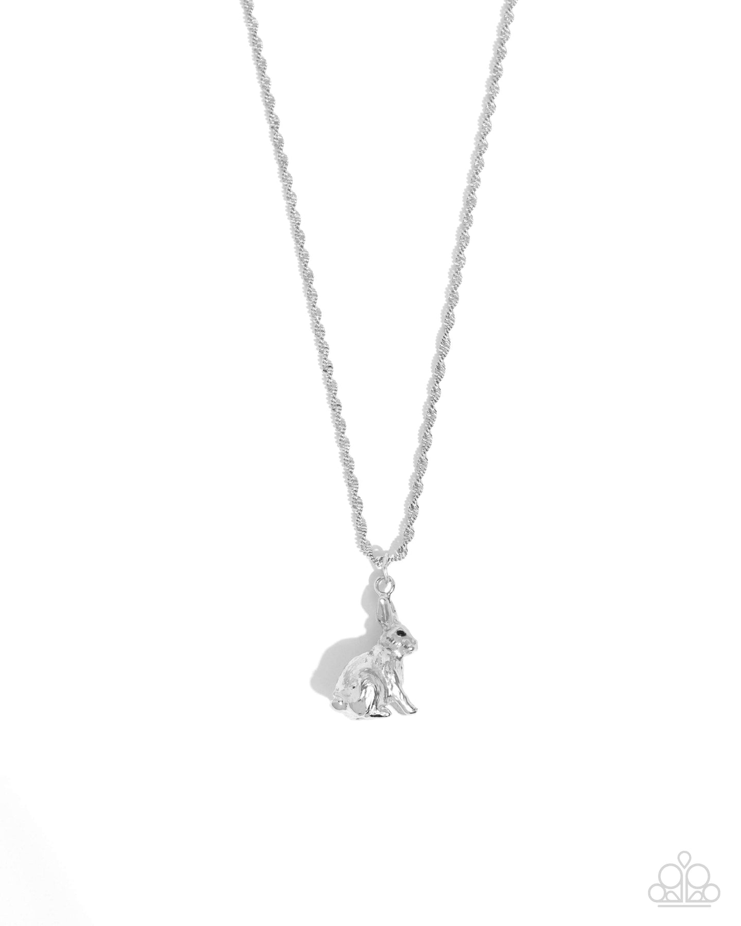 Dont Worry, Be HOPPY - Silver necklace B129