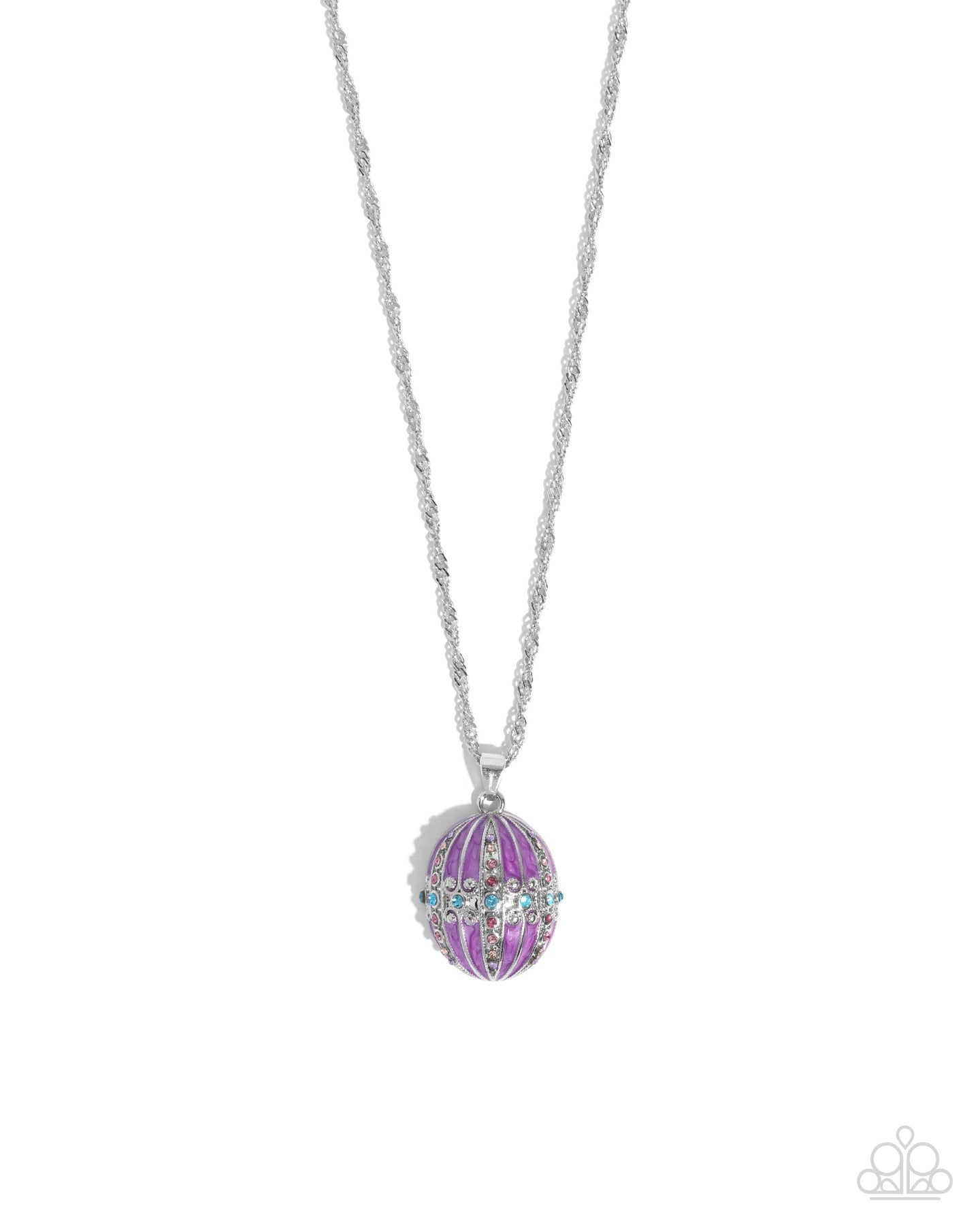 Faberge Flair - Purple necklace E078