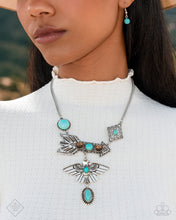 Load image into Gallery viewer, Earthy Expose - Blue necklace April FF E037
