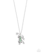 Load image into Gallery viewer, Flashy Tree Frog - Green necklace E054
