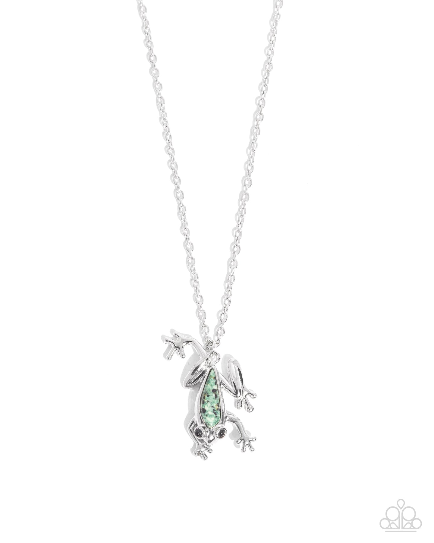Flashy Tree Frog - Green necklace E054