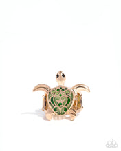 Load image into Gallery viewer, Tailored Turtle - Gold ring E020

