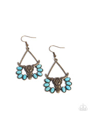 Load image into Gallery viewer, Western Whirlwind - Brass earring F067
