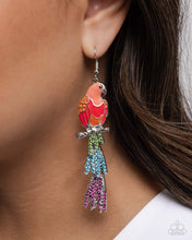 Load image into Gallery viewer, Parrot Pull - Orange earring G036
