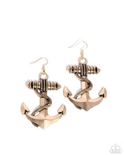 Load image into Gallery viewer, Adorable Anchor - Gold earring Box 3
