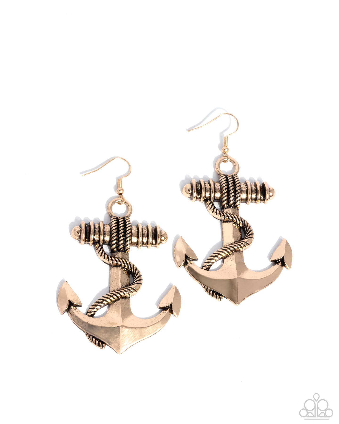 Adorable Anchor - Gold earring Box 3