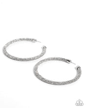 Load image into Gallery viewer, Classy Condition - White hoop earring May 2025 LOP F009
