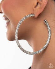 Load image into Gallery viewer, Classy Condition - White hoop earring May 2025 LOP F009
