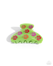 Load image into Gallery viewer, Hawaiian Harmony - Green claw hair clip UP
