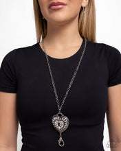 Load image into Gallery viewer, Panoramic Padlock - White necklace B124
