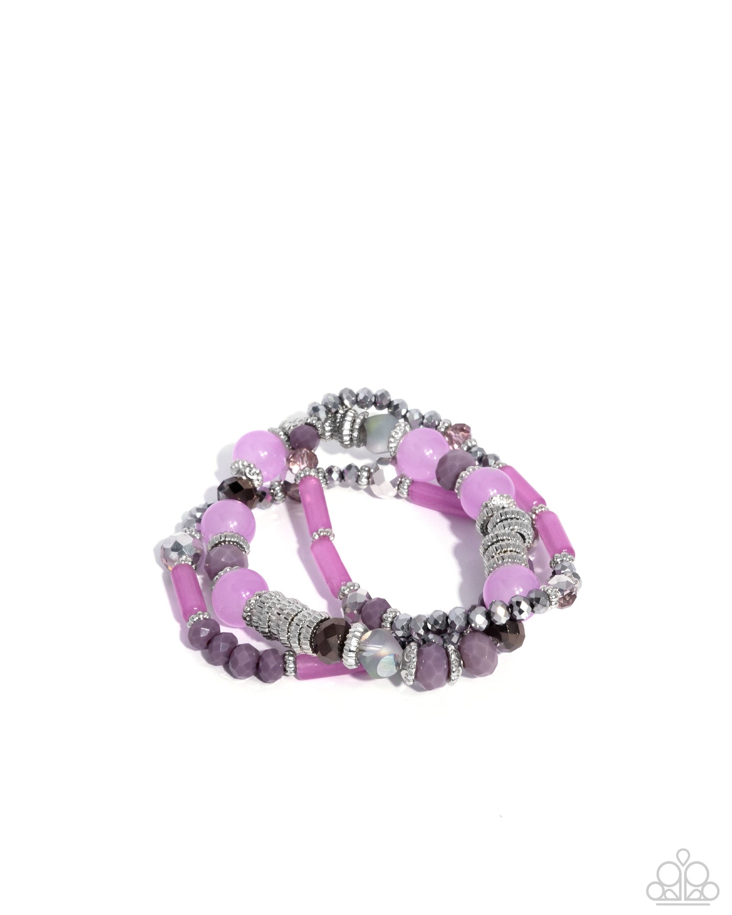 Colorful Conversation - Purple bracelet D018